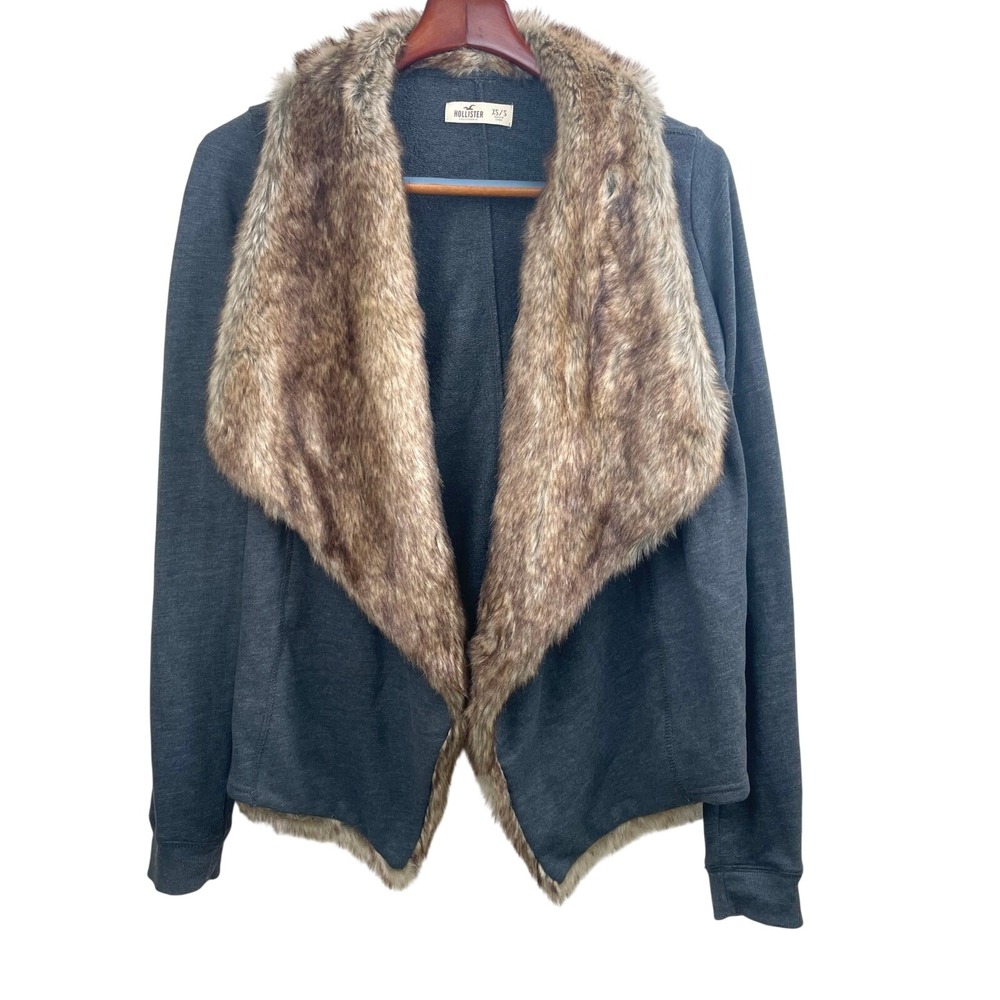 Womens Jacket Sz S Faux Fur Fairy‎ Scandi Rustic Boho Grunge Rustic Penny Lane